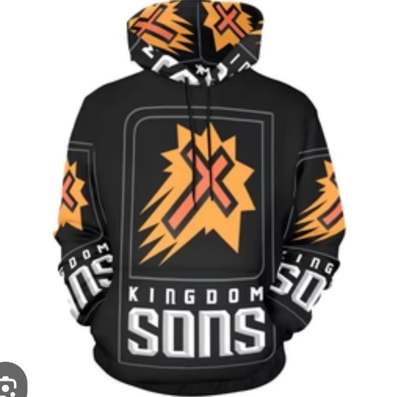 Other - Mens Big & Tall Black and Orange KINGDOM SONS Hoodie